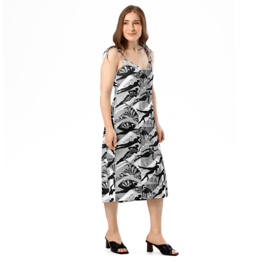 Deco Divers on a Slip Dress