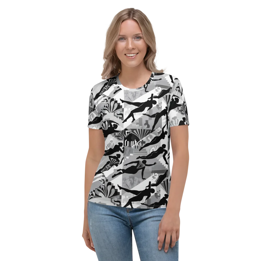 Deco Divers on Women's Crew Neck T-Shirt — Front