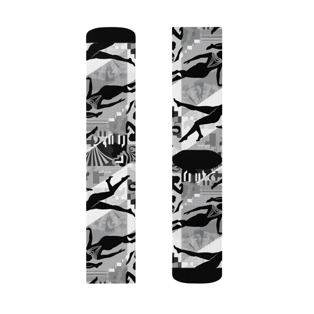 Deco Divers on Socks — Left Sock