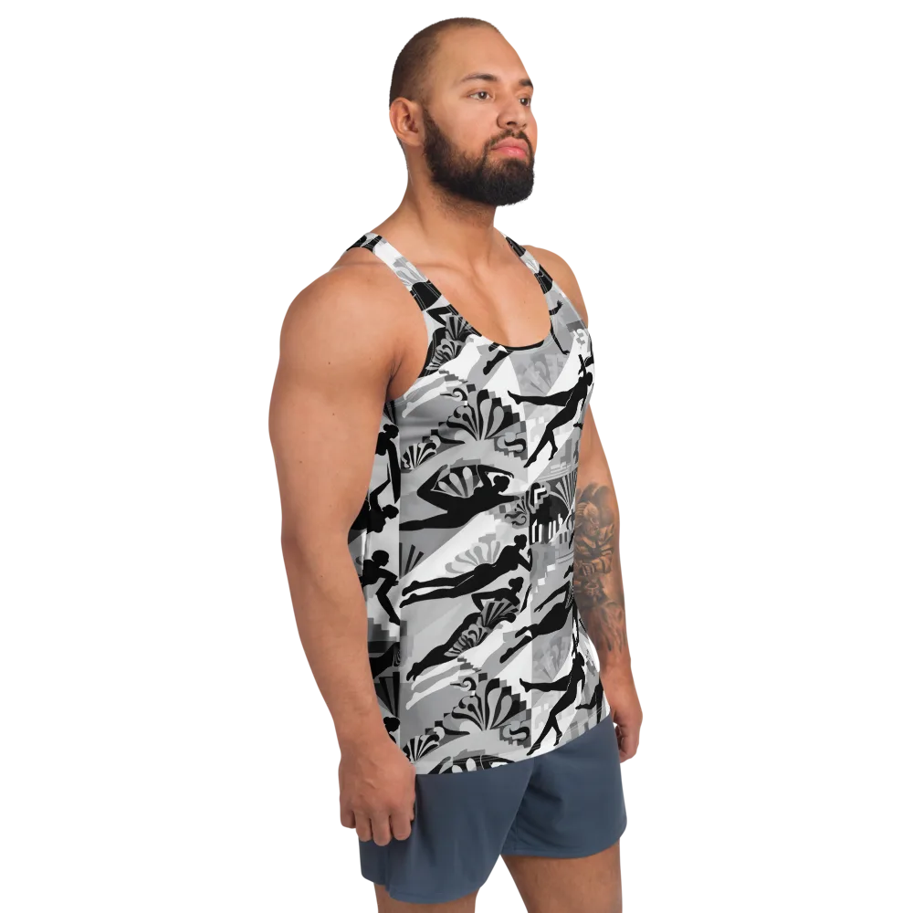 Deco Divers on Men's Tank Top — Right Front