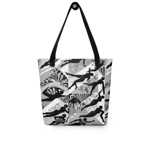 Deco Divers on a Tote Bag