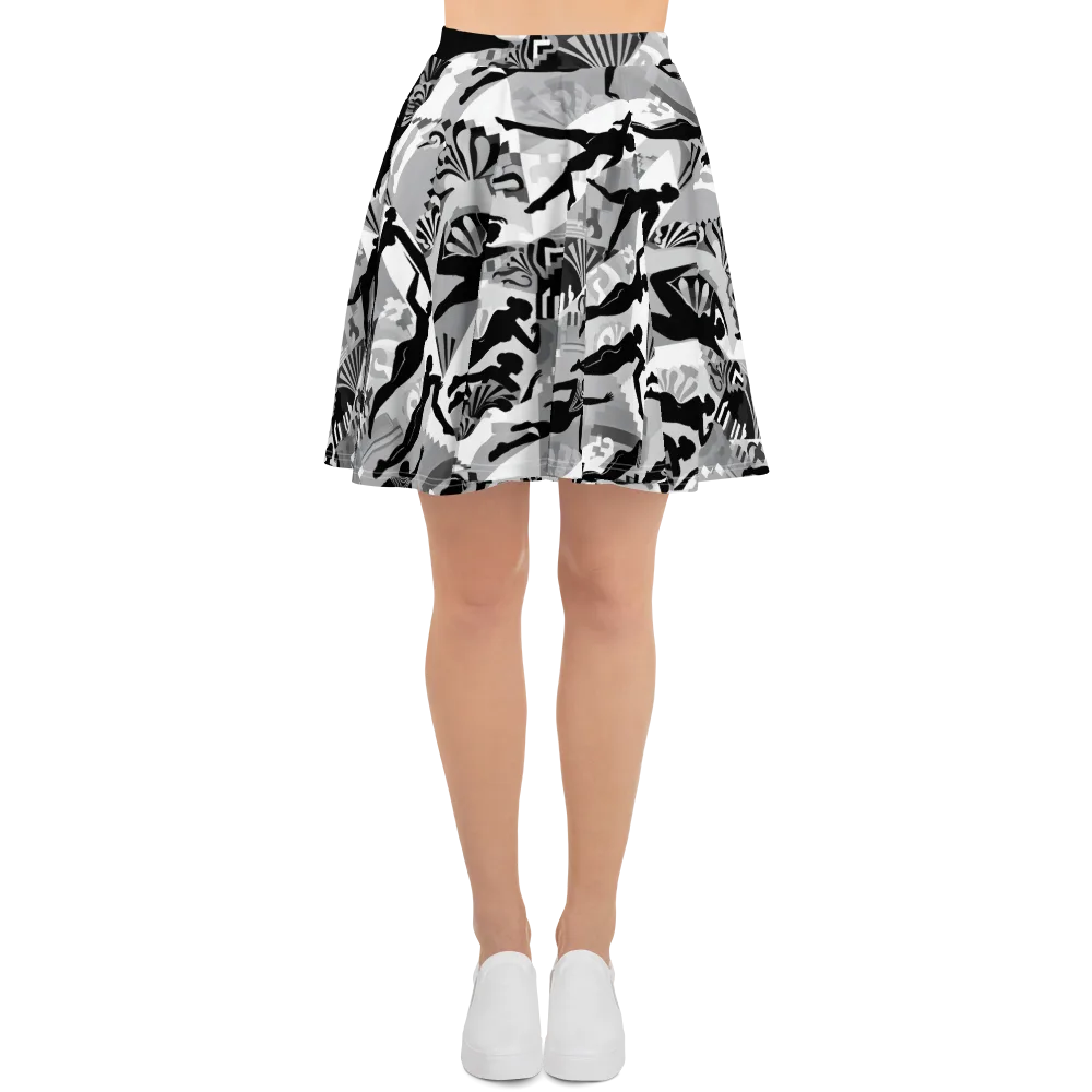 Deco Divers on Skater Skirt — Front