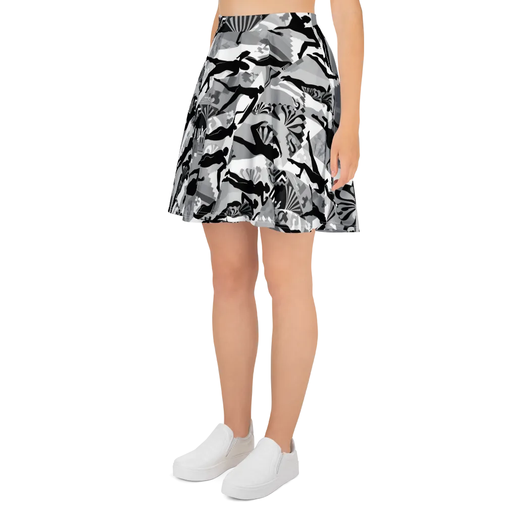 Deco Divers on Skater Skirt — Left