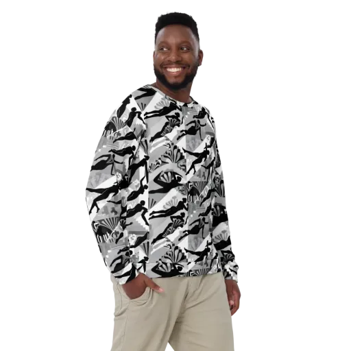 Deco Divers on a Sweatshirt