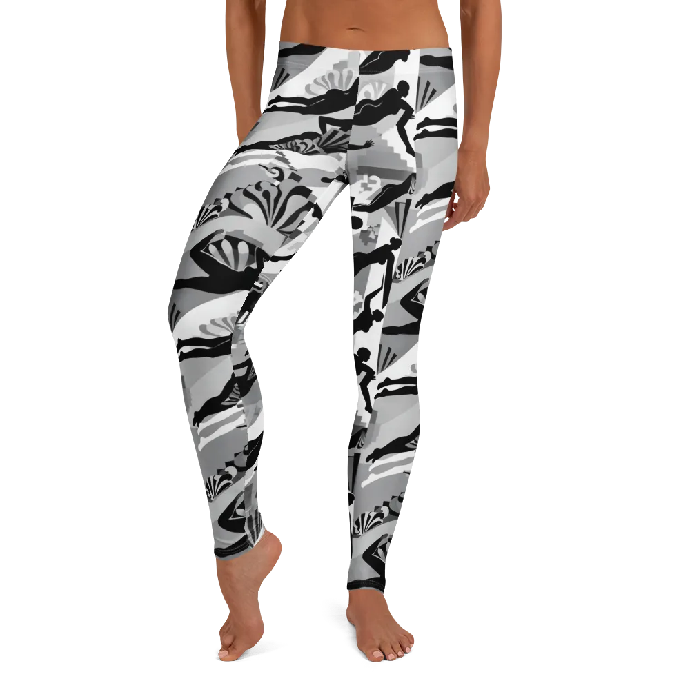 Deco Divers on Leggings — Front