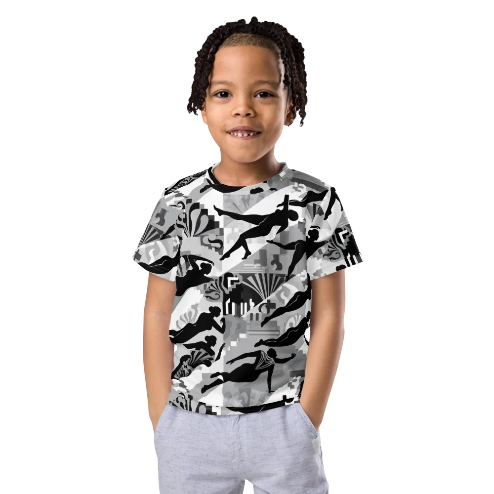 Deco Divers on Kids Crew Neck T-Shirt — Front