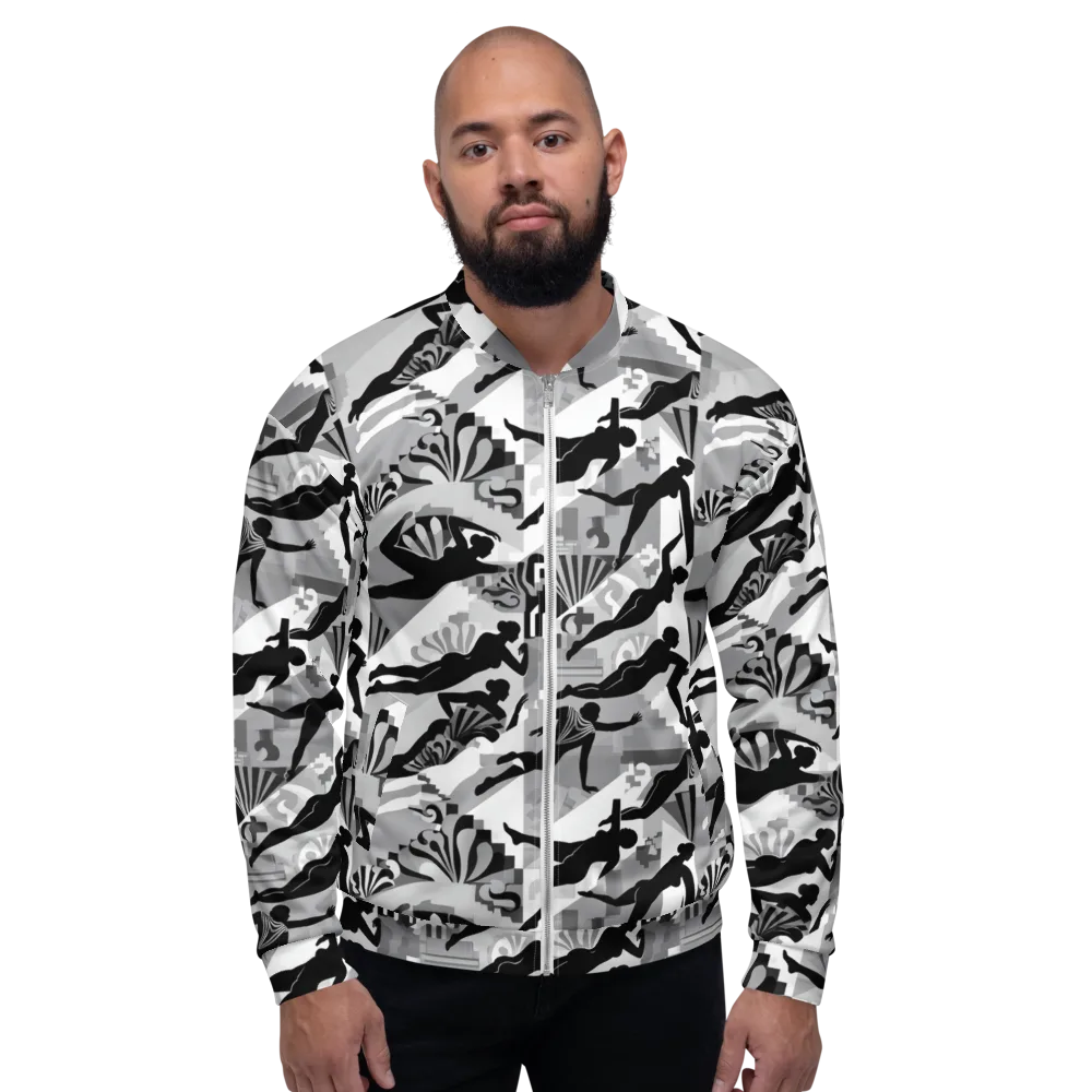 Deco Divers on Bomber Jacket — Front