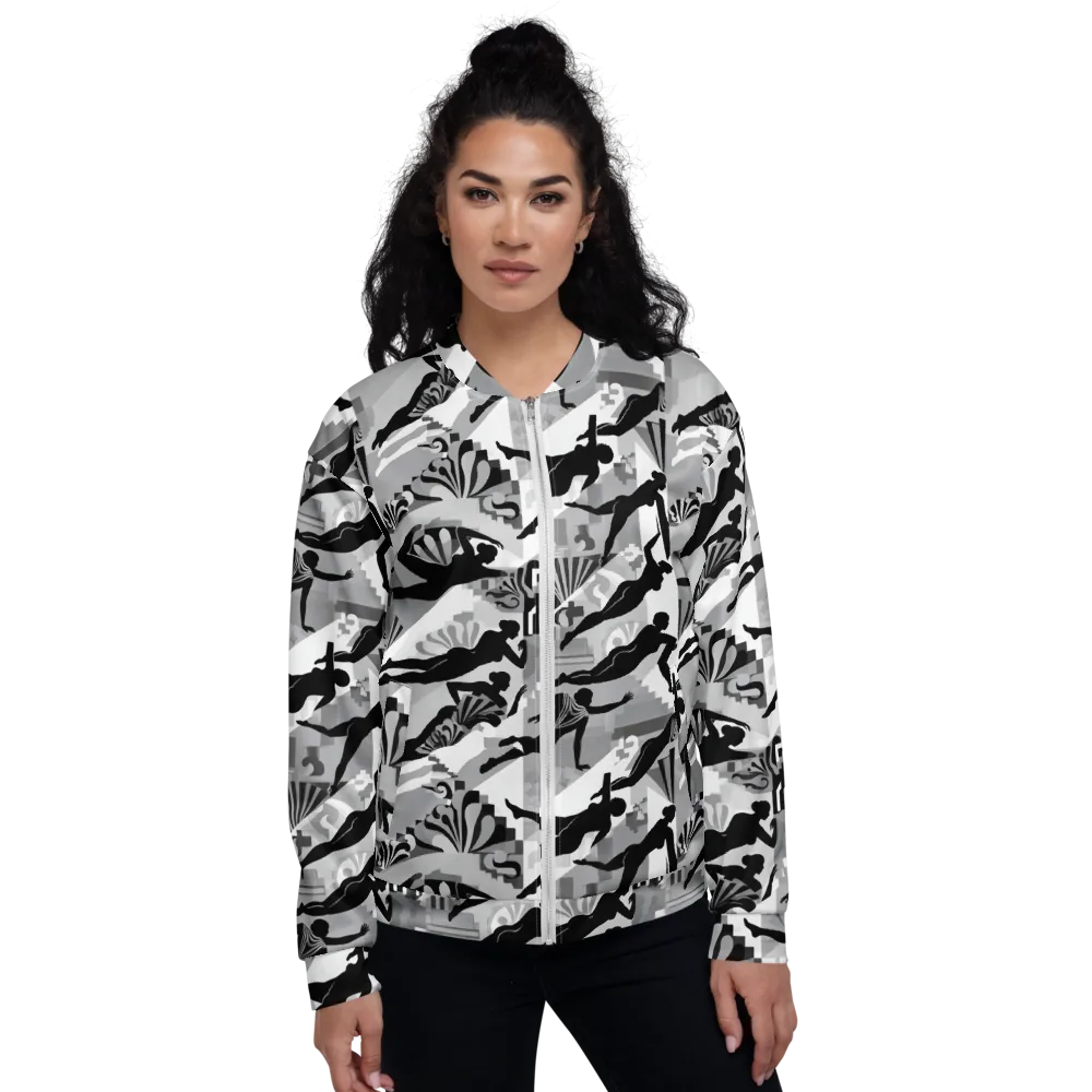 Deco Divers on Bomber Jacket — Front