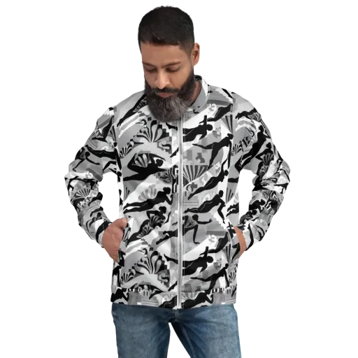 Deco Divers on a Bomber Jacket