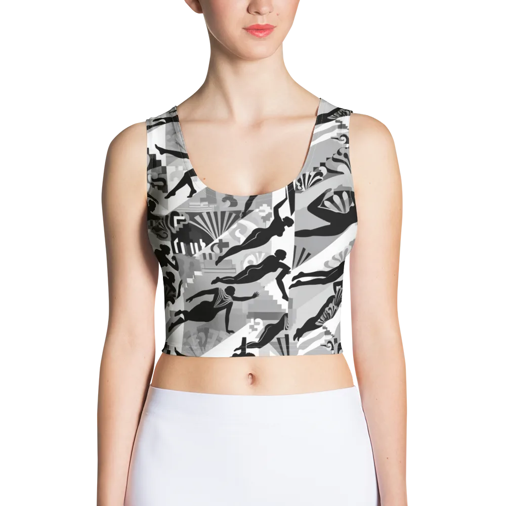 Deco Divers on Crop Top — Front