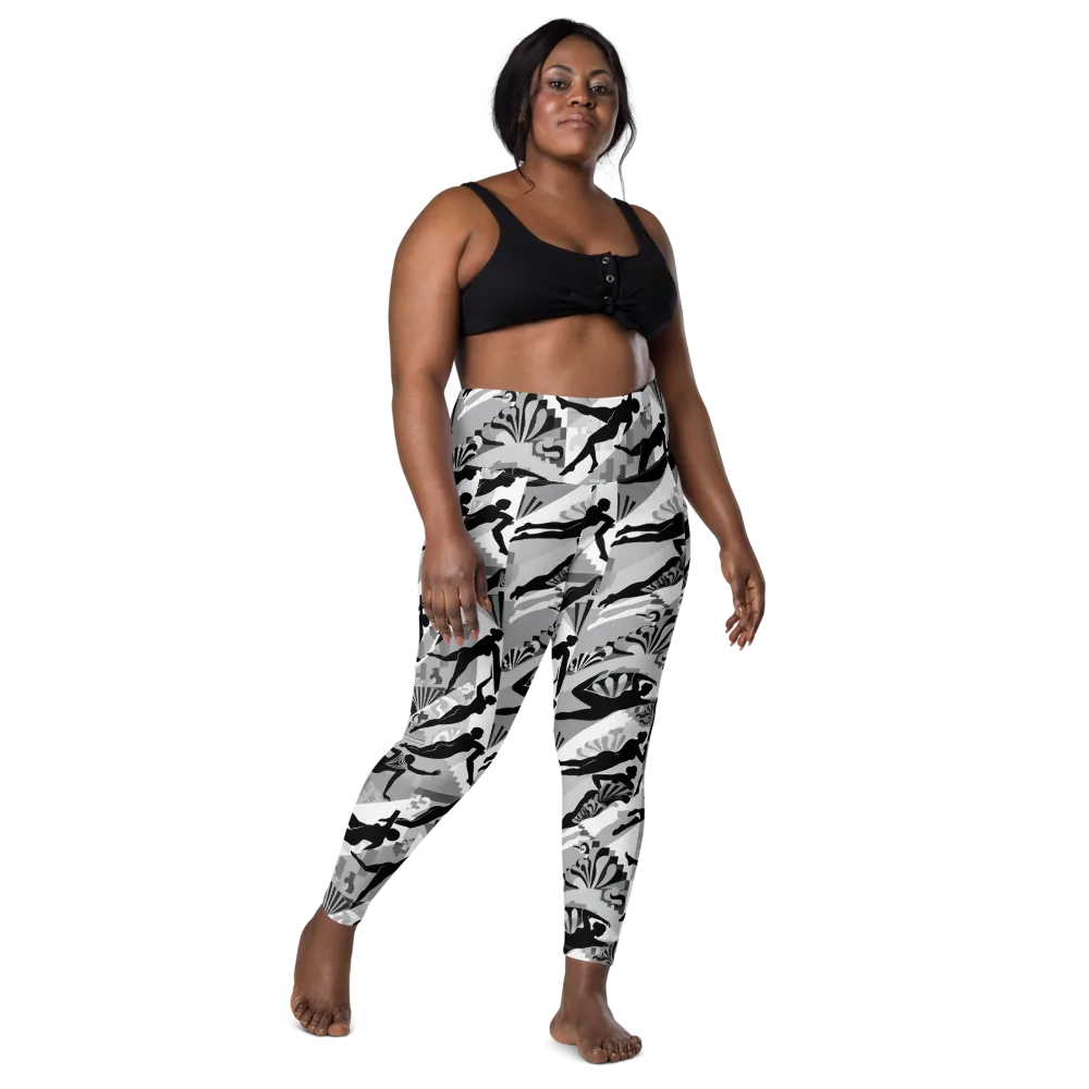 Deco Divers on Leggings with Pockets — Front