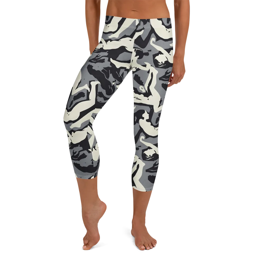 Midnight Figure Study on Capri Leggings — Front