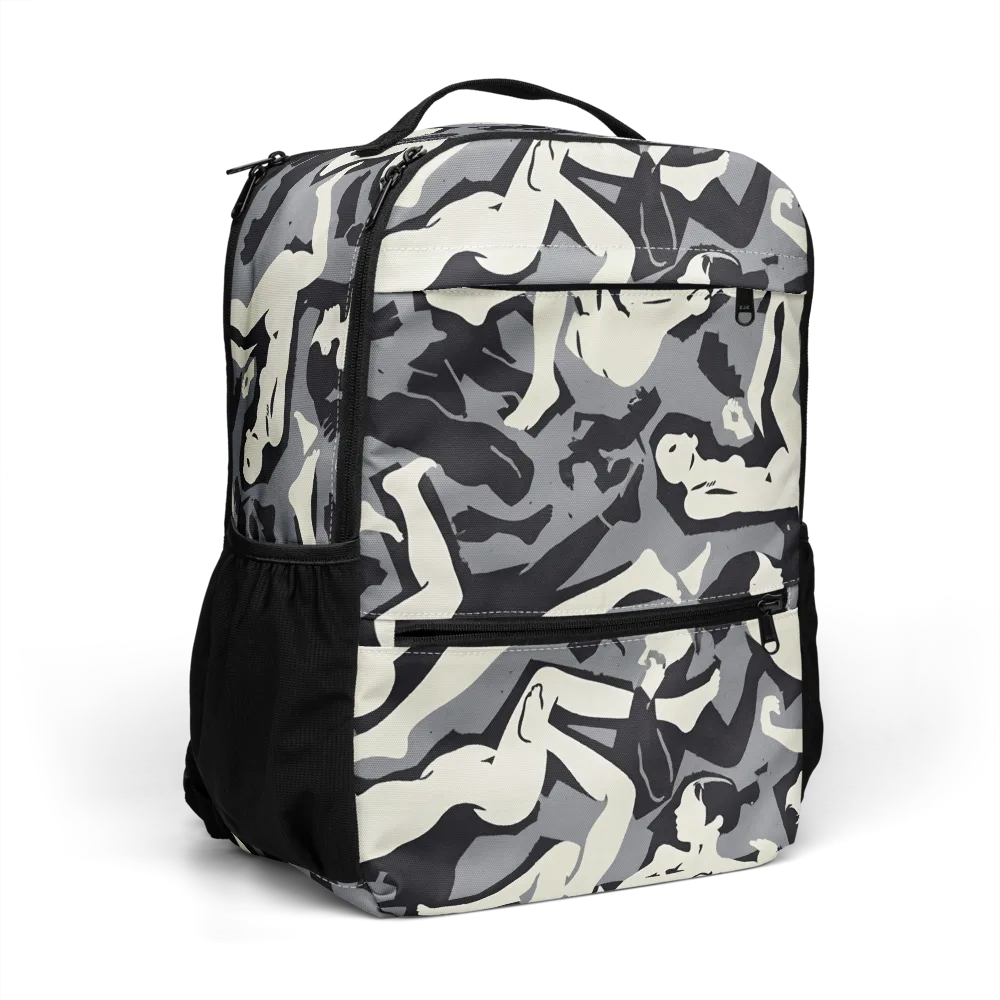 Midnight Figure Study on Utility Backpack — Right Front
