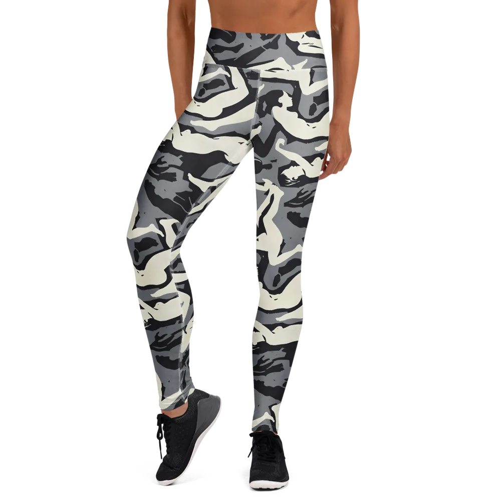 Midnight Figure Study on Yoga Leggings — Front