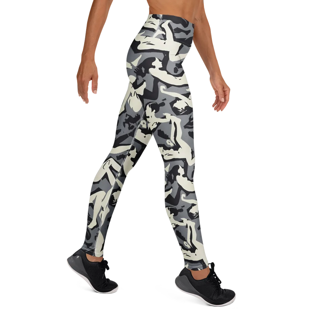Midnight Figure Study on Yoga Leggings — Right