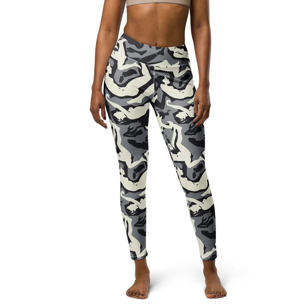 Midnight Figure Study on Yoga Leggings — Front