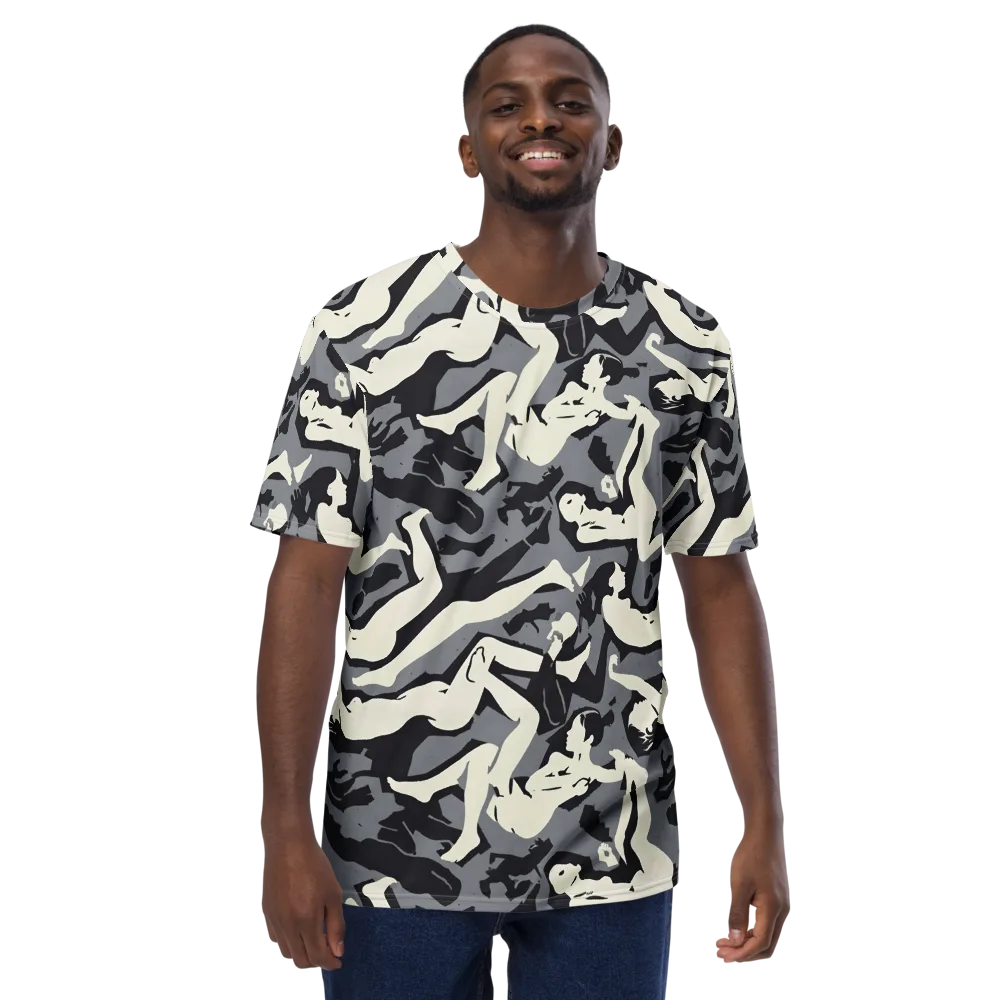 Midnight Figure Study on Men's Crew Neck T-Shirt — Front