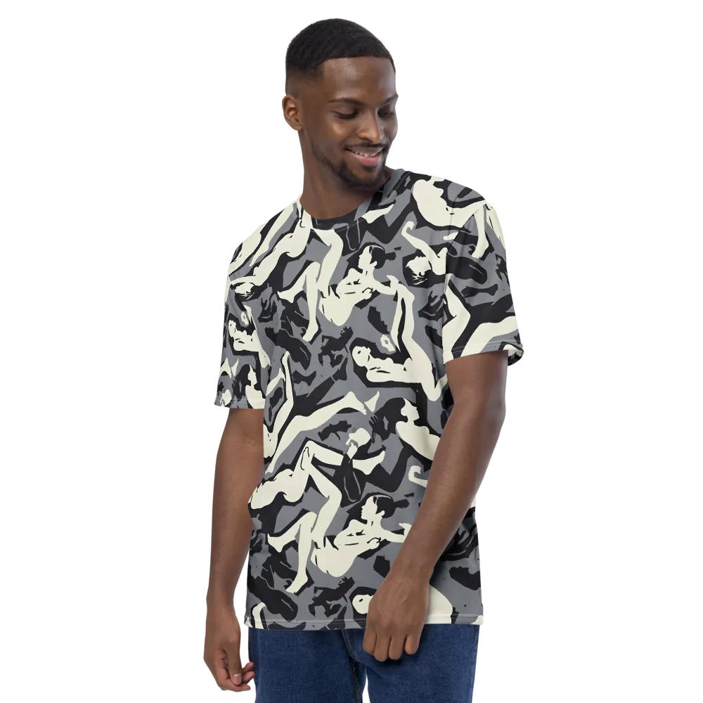 Midnight Figure Study on Men's Crew Neck T-Shirt — Left