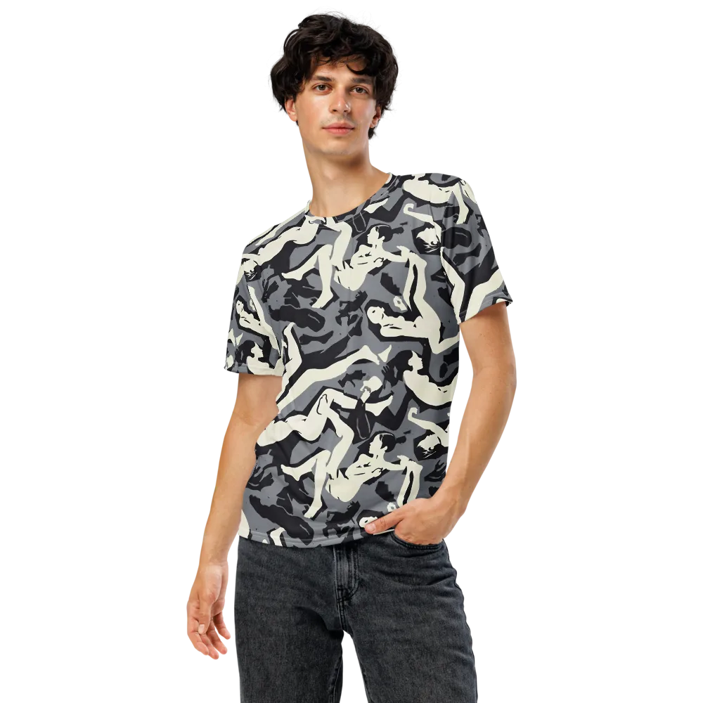 Midnight Figure Study on Men's Crew Neck T-Shirt — Front