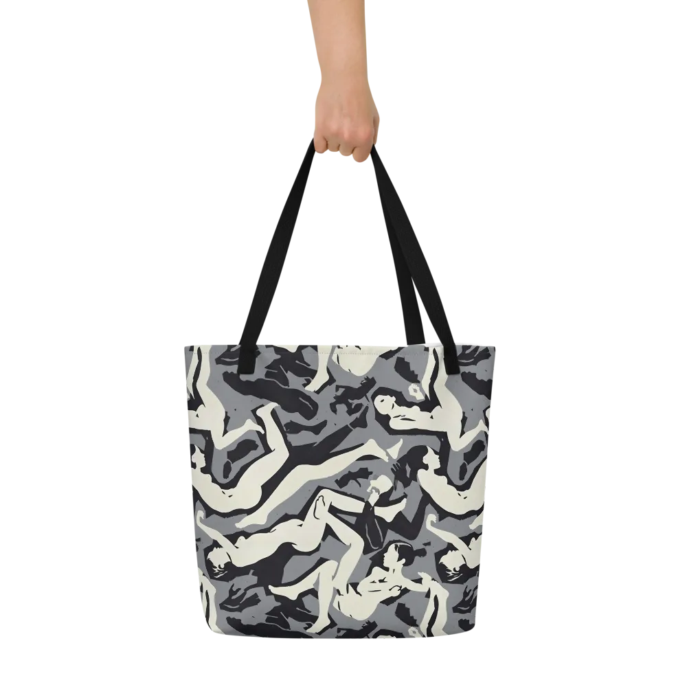 Midnight Figure Study on Large Tote Bag W/ Pocket — Front