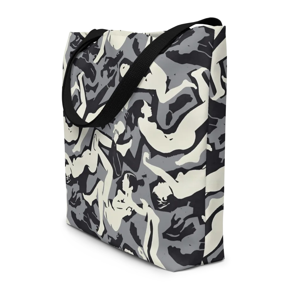 Midnight Figure Study on Large Tote Bag W/ Pocket — Front