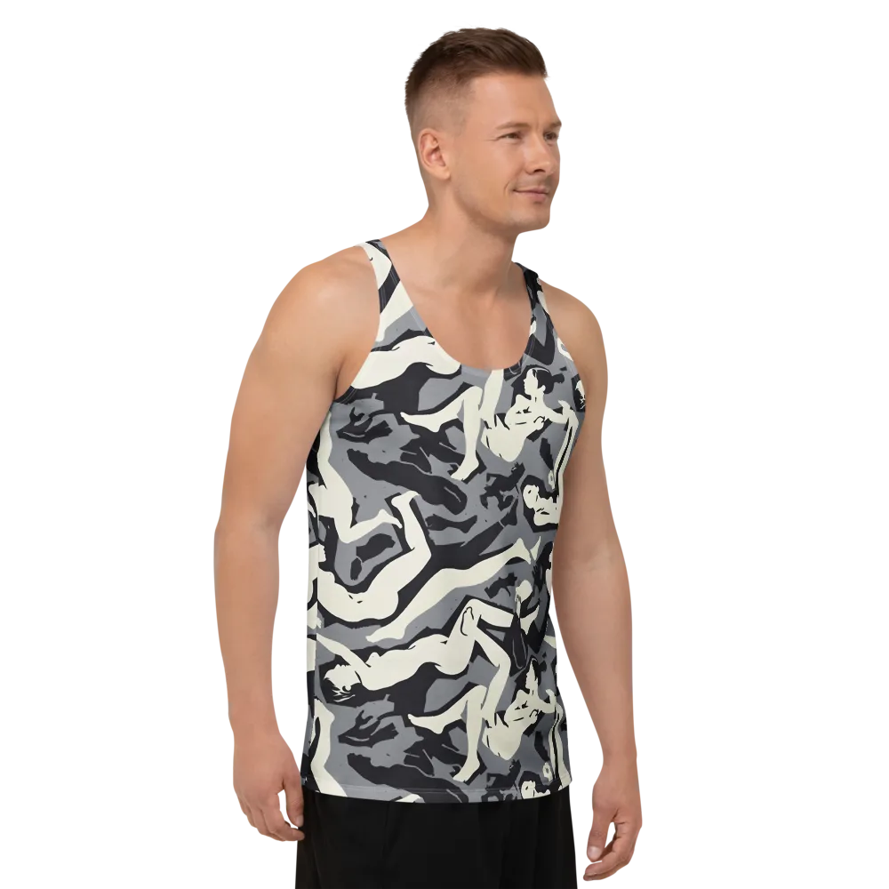 Midnight Figure Study on Men's Tank Top — Right Front
