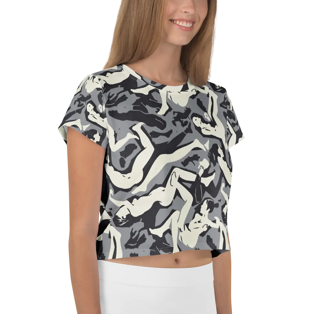 Midnight Figure Study on Crop Tee — Right