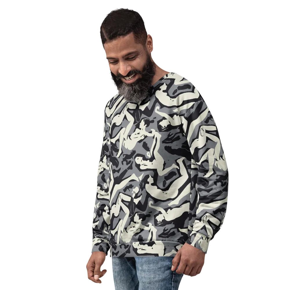 Midnight Figure Study on Sweatshirt — Left Front