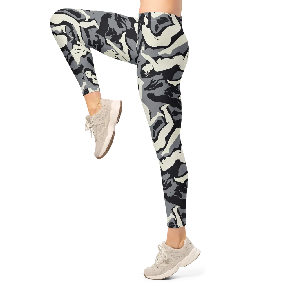 Midnight Figure Study on Leggings — Left
