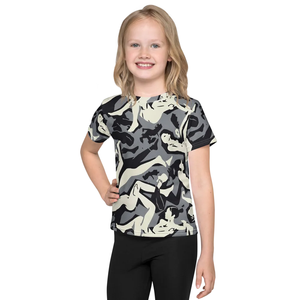 Midnight Figure Study on Kids Crew Neck T-Shirt — Front