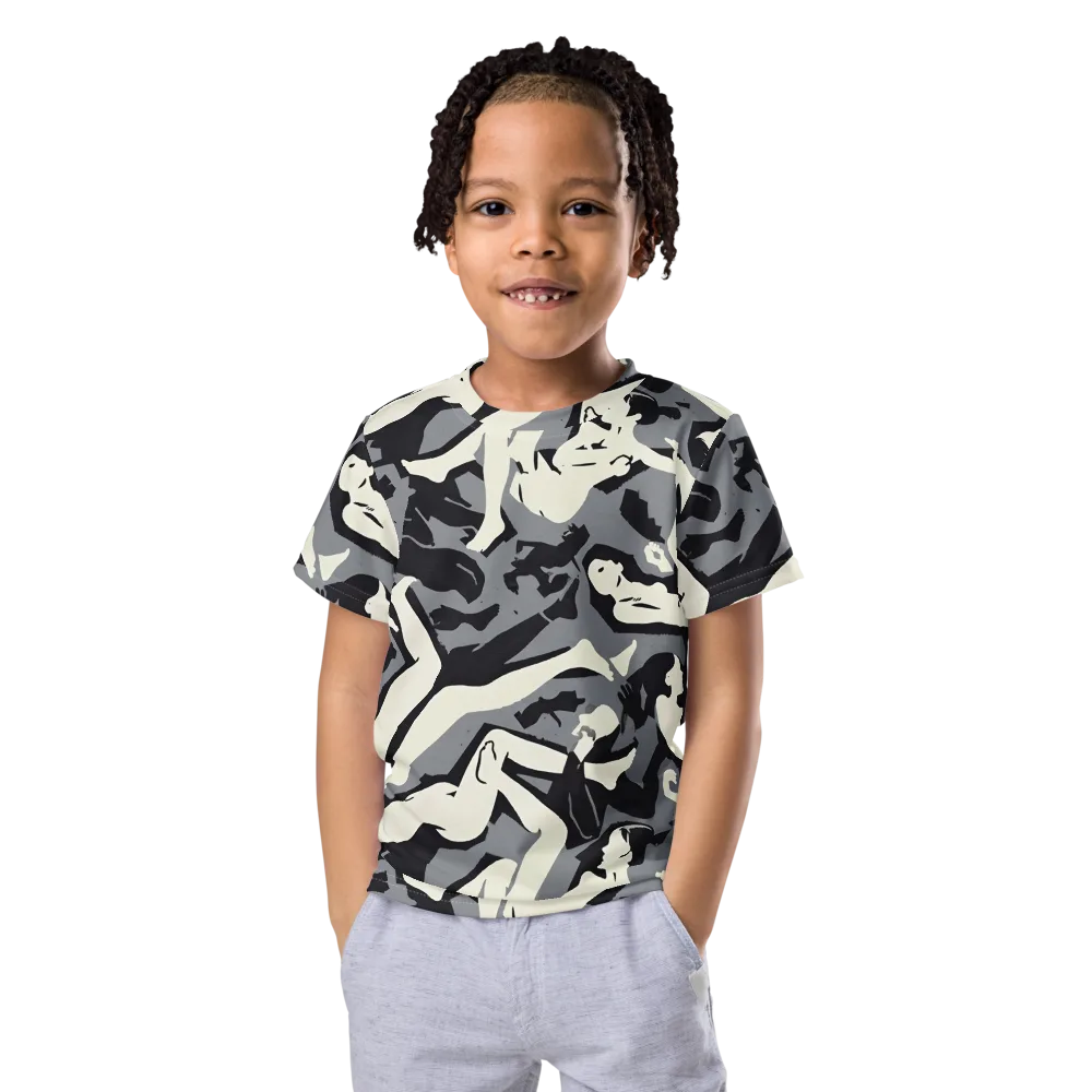 Midnight Figure Study on Kids Crew Neck T-Shirt — Front