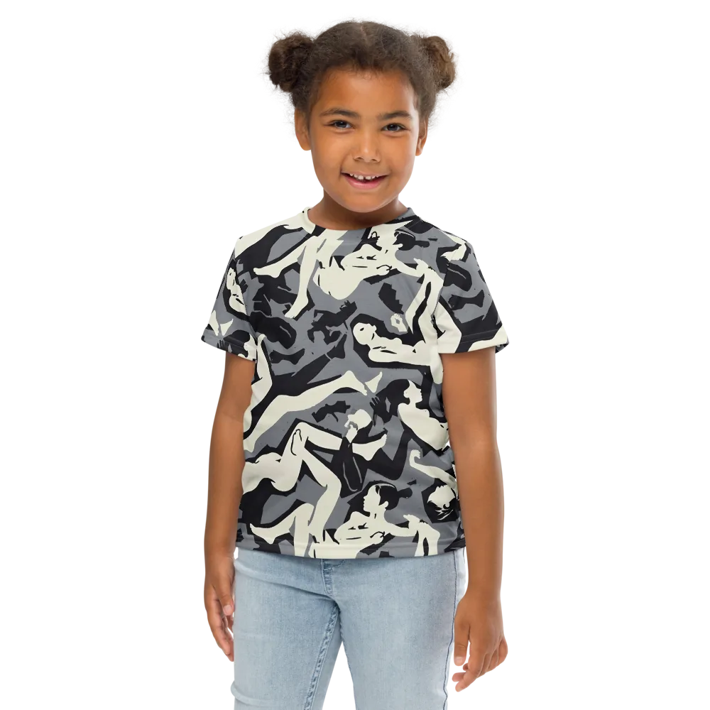 Midnight Figure Study on Kids Crew Neck T-Shirt — Front