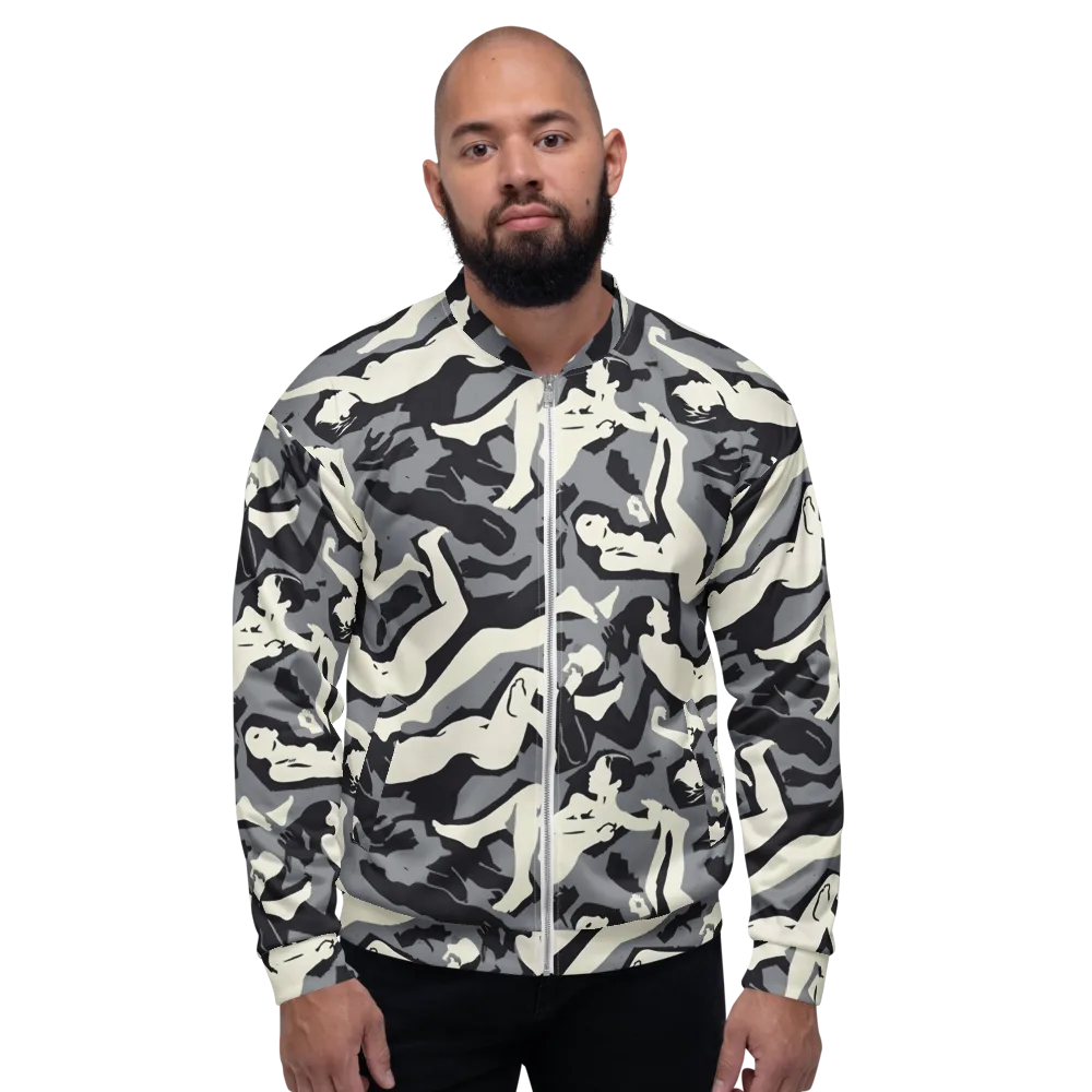 Midnight Figure Study on Bomber Jacket — Front