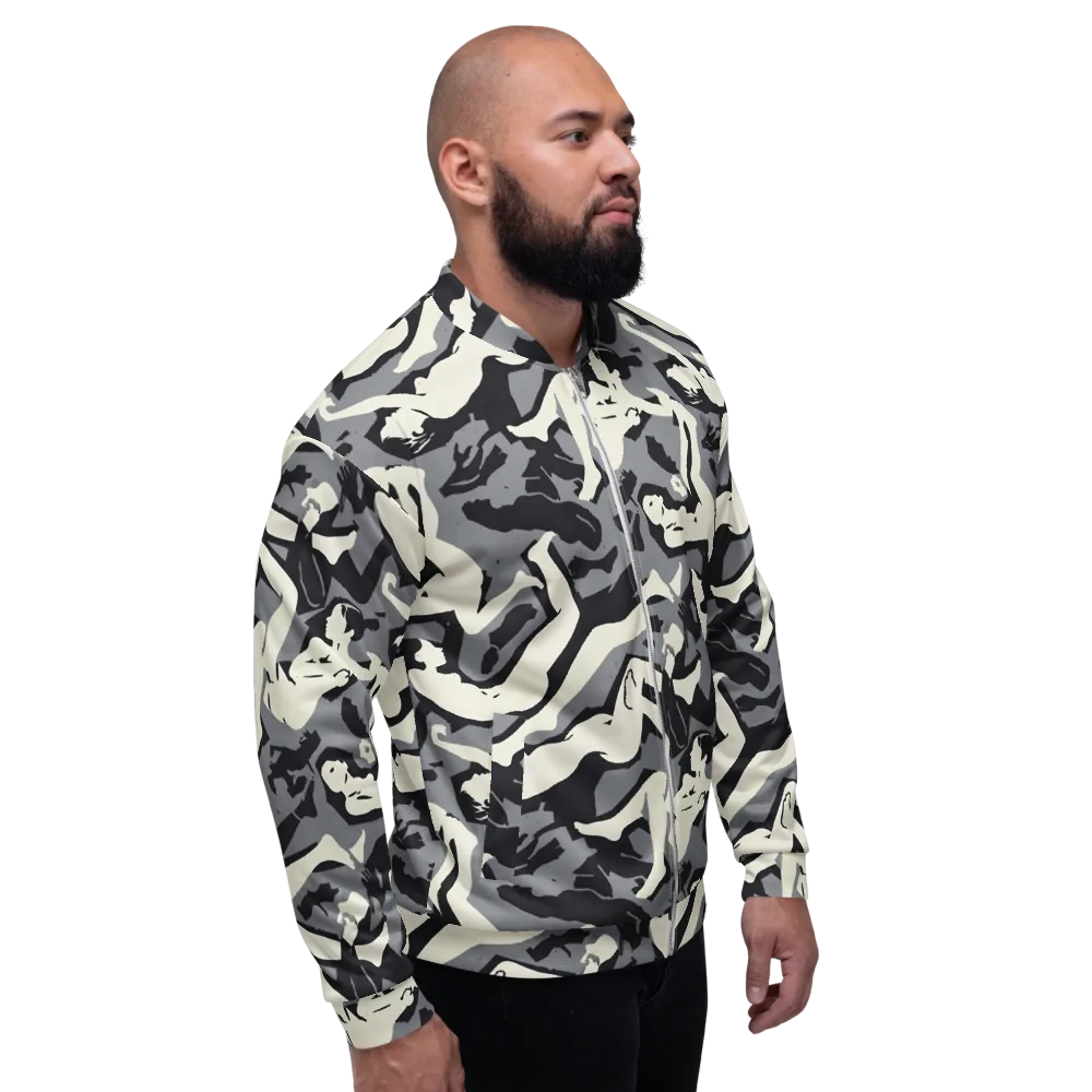Midnight Figure Study on Bomber Jacket — Right