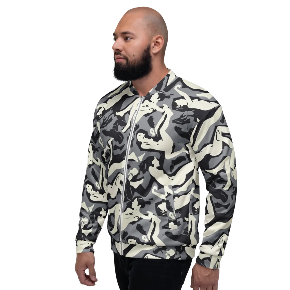 Midnight Figure Study on Bomber Jacket — Left