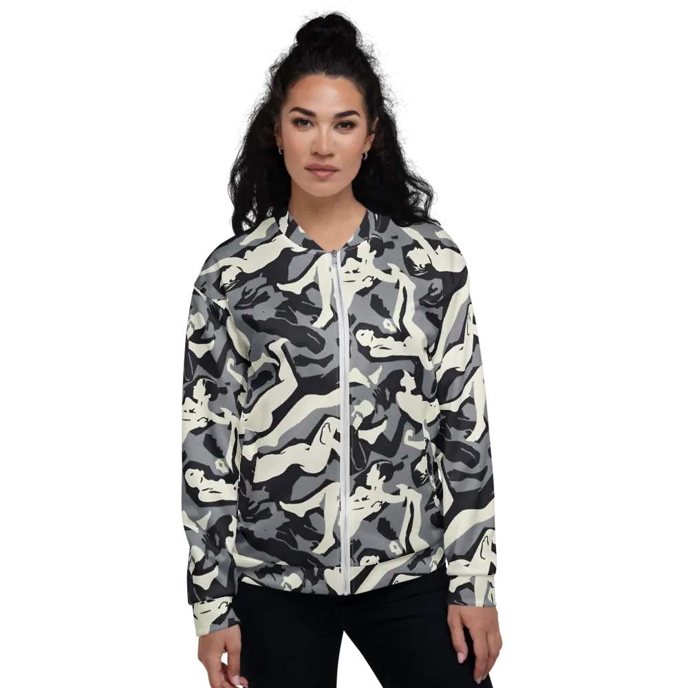 Midnight Figure Study on Bomber Jacket — Front
