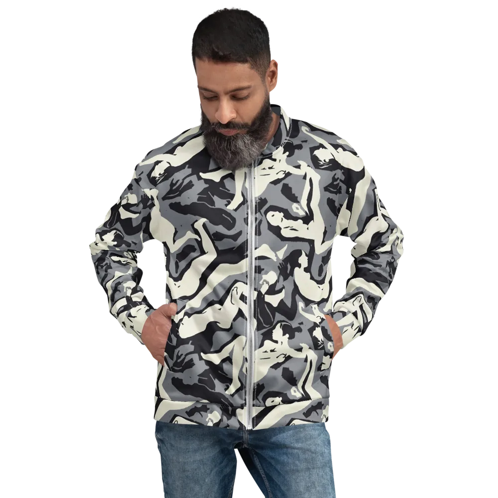Midnight Figure Study on Bomber Jacket — Front