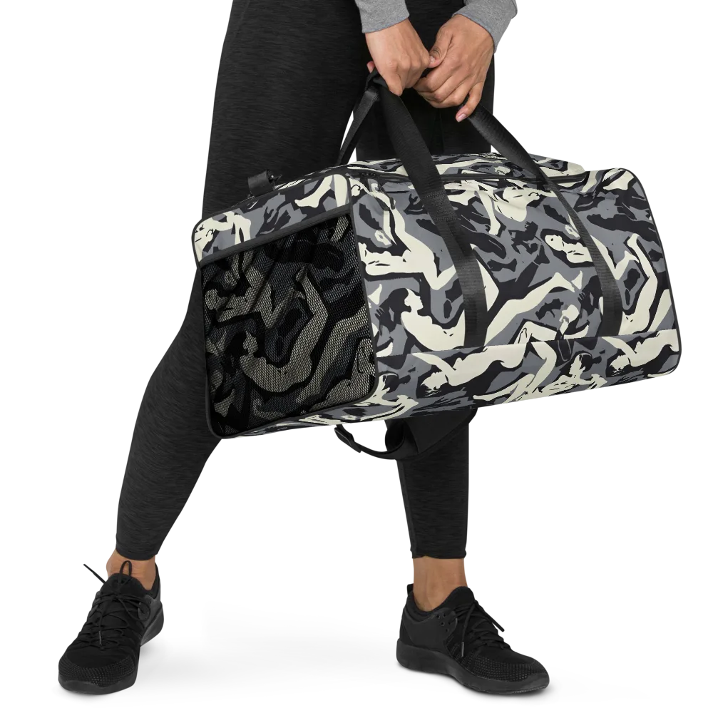 Midnight Figure Study on Duffle Bag — Right Front