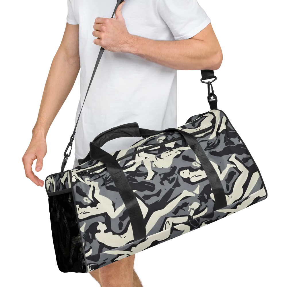 Midnight Figure Study on Duffle Bag — Right Front