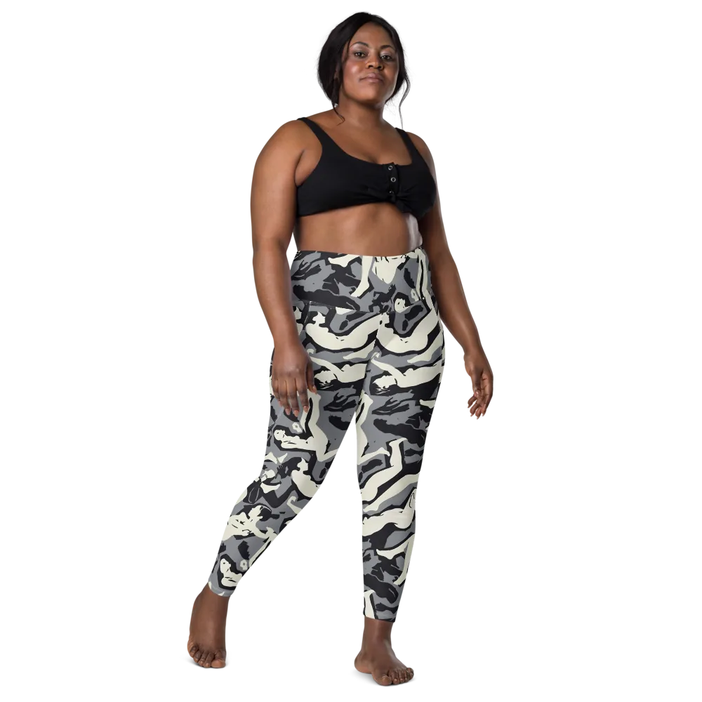 Midnight Figure Study on Leggings with Pockets — Front