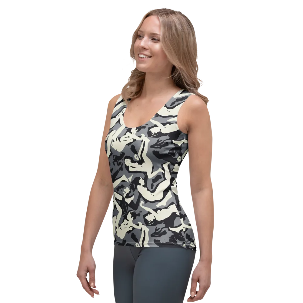 Midnight Figure Study on Women's Tank Top — Left Front
