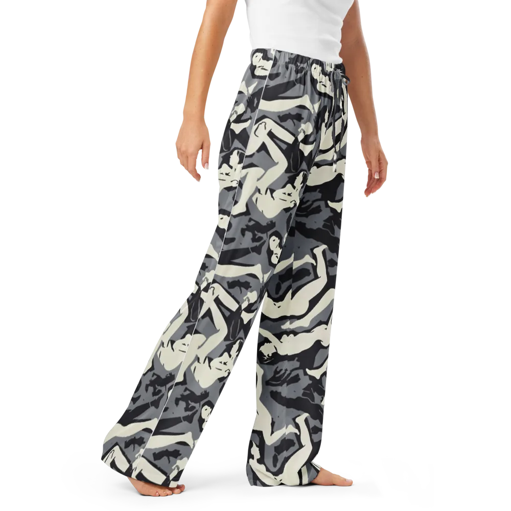 Midnight Figure Study on Women's Pajama Pants — Right Front