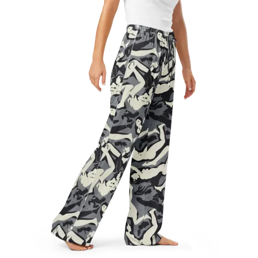 Midnight Figure Study on a Women's Pajama Pants
