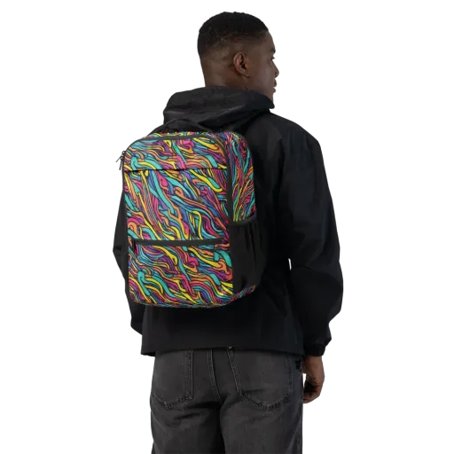 Turquoise Taffy Ribbons on a Utility Backpack