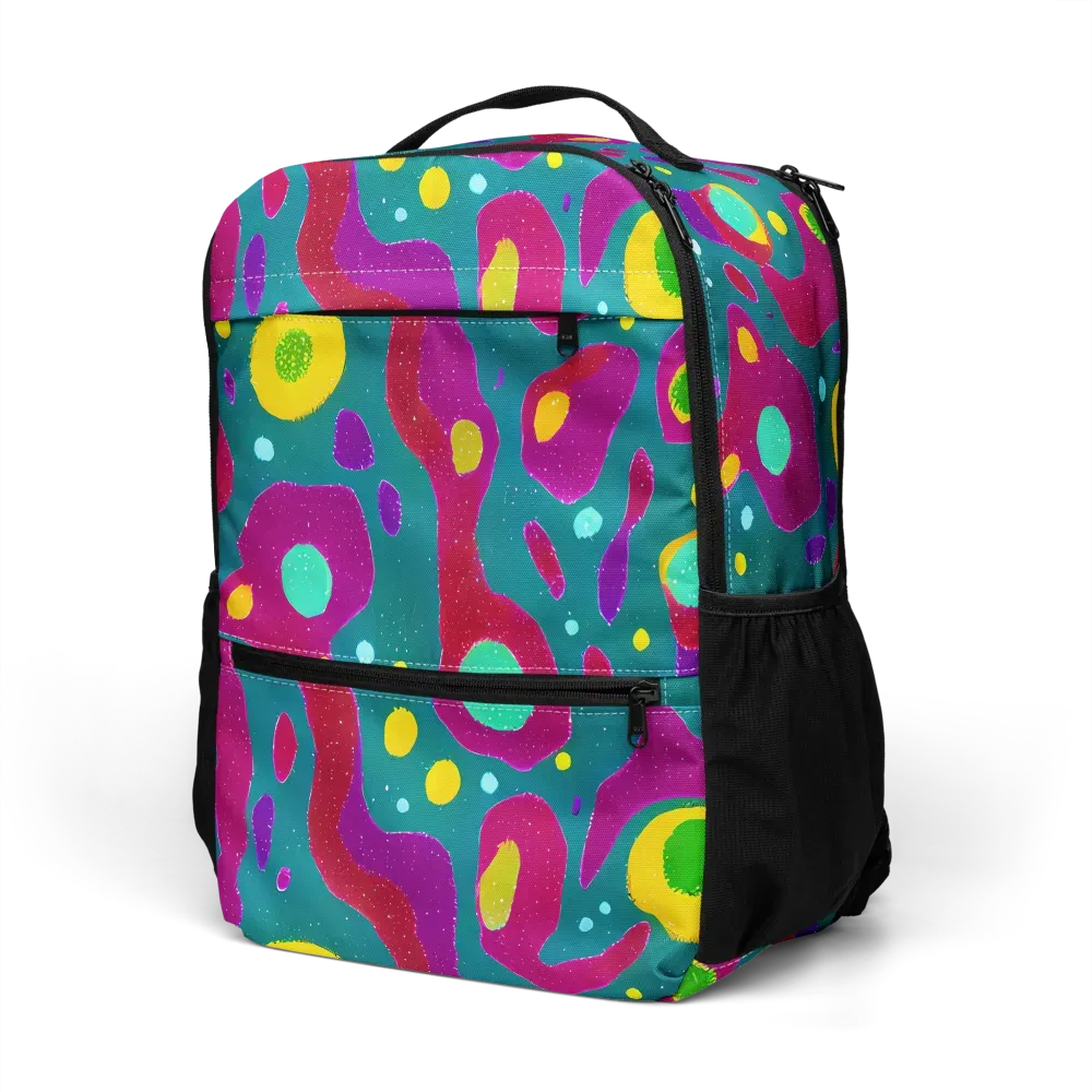 Aqua Psyche on Utility Backpack — Left Front