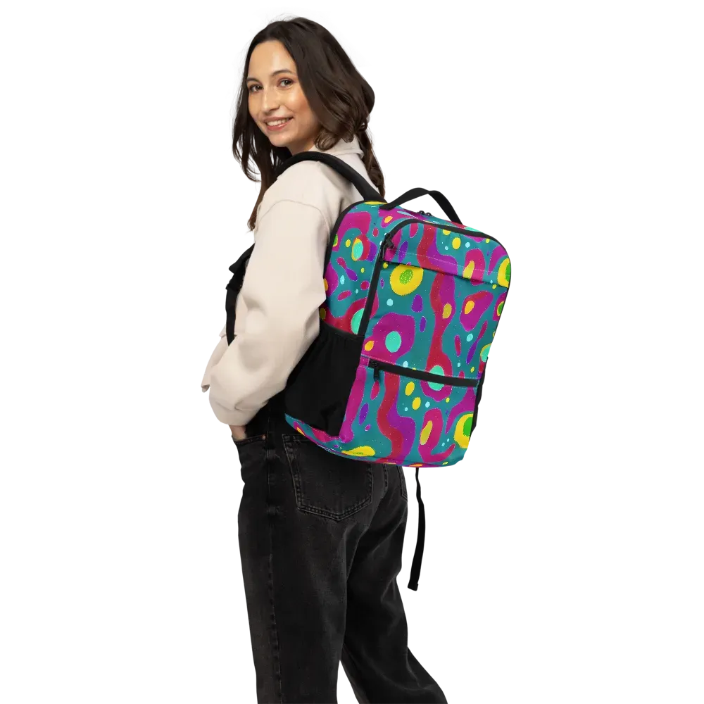 Aqua Psyche on Utility Backpack — Back