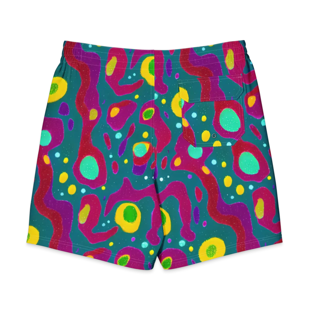 Aqua Psyche on Men's Board Shorts — Back