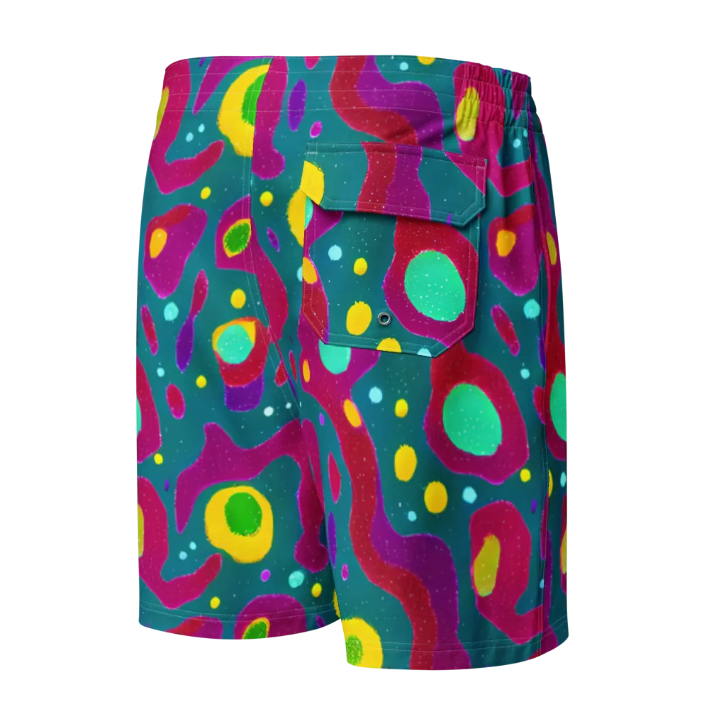 Aqua Psyche on Men's Board Shorts — Back