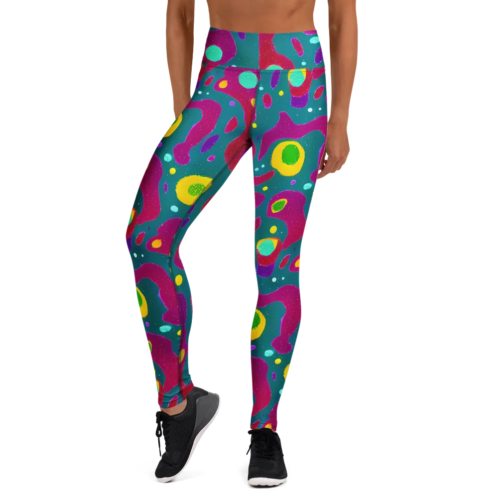 Aqua Psyche on Yoga Leggings — Front