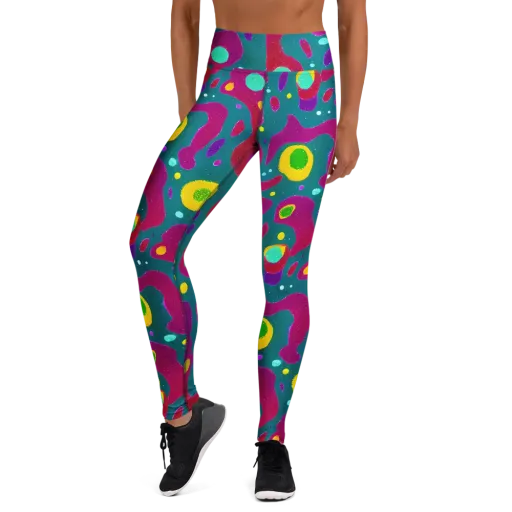Aqua Psyche on a Yoga Leggings